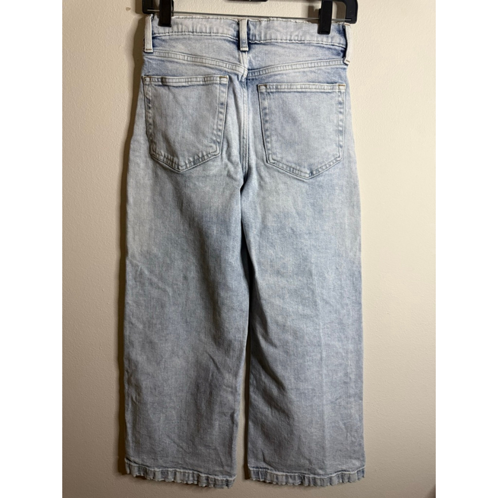 Women's GAP Light Blue High Rise Stride Ankle Wide Leg Jeans 25 - Picture 3 of 4